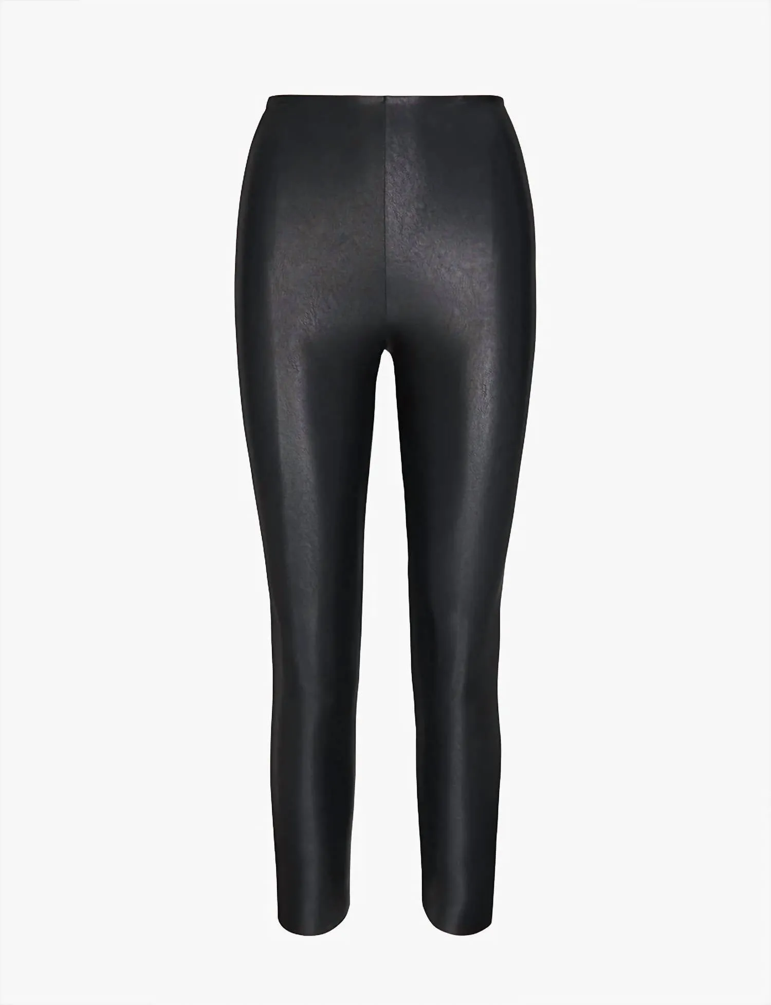 7/8 Faux Leather Legging In Black