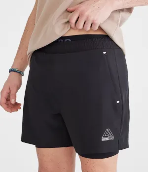 Aeropostale Mvmnt 2-In-1 Hybrid Active Shorts 5.5"
