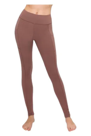 Athleisure Leggings With Pockets In Almond