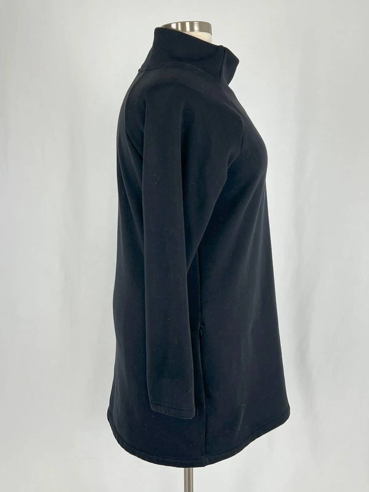 Athleta Size 1X Black Sweatshirt Dress/Jacket