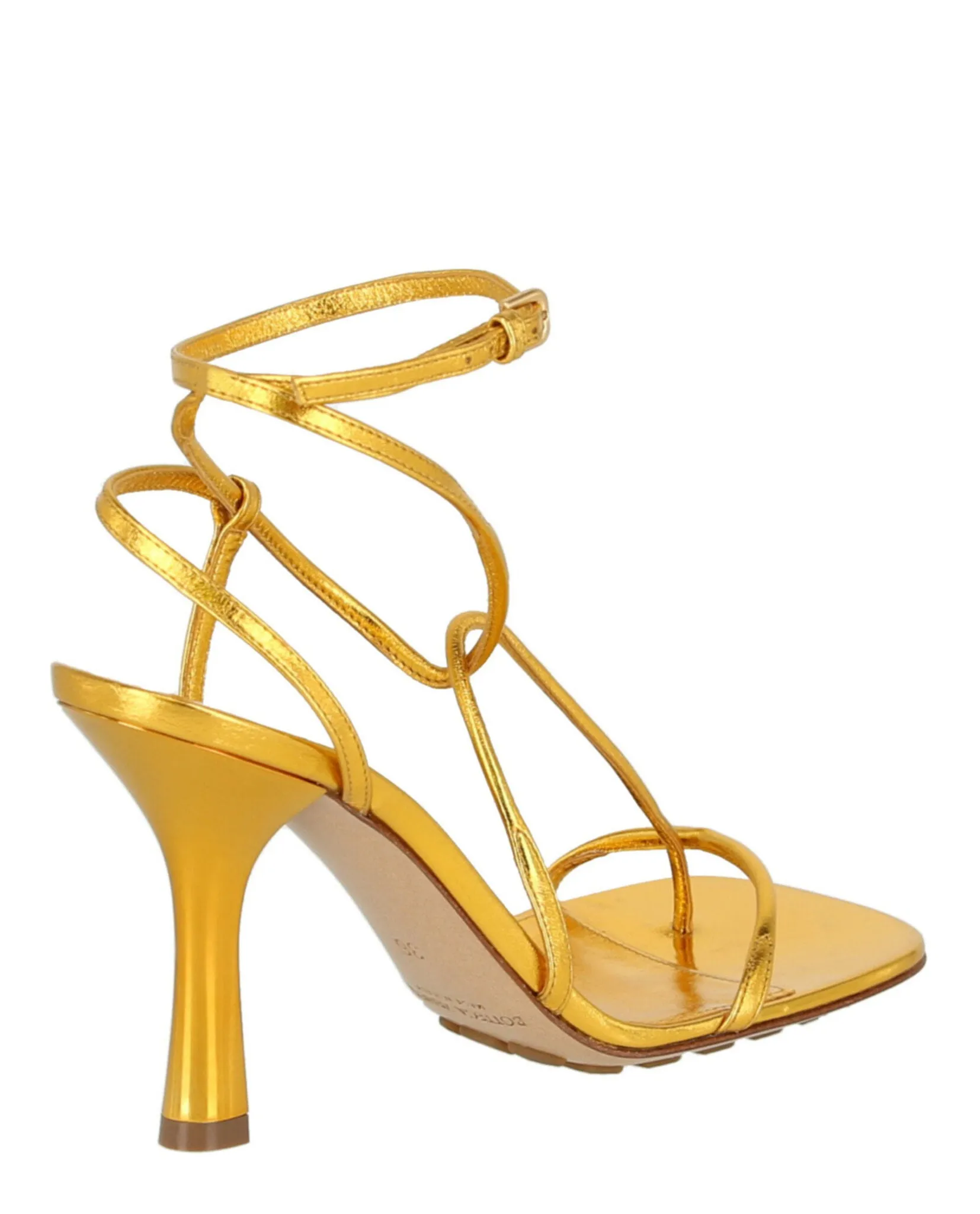 Barely There Metallic Heels