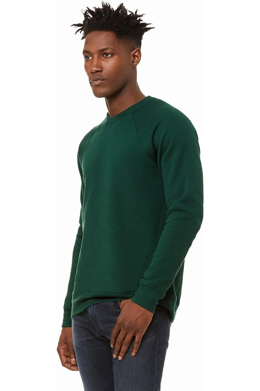 Bella   Canvas Unisex Adult Fleece Raglan Sweatshirt