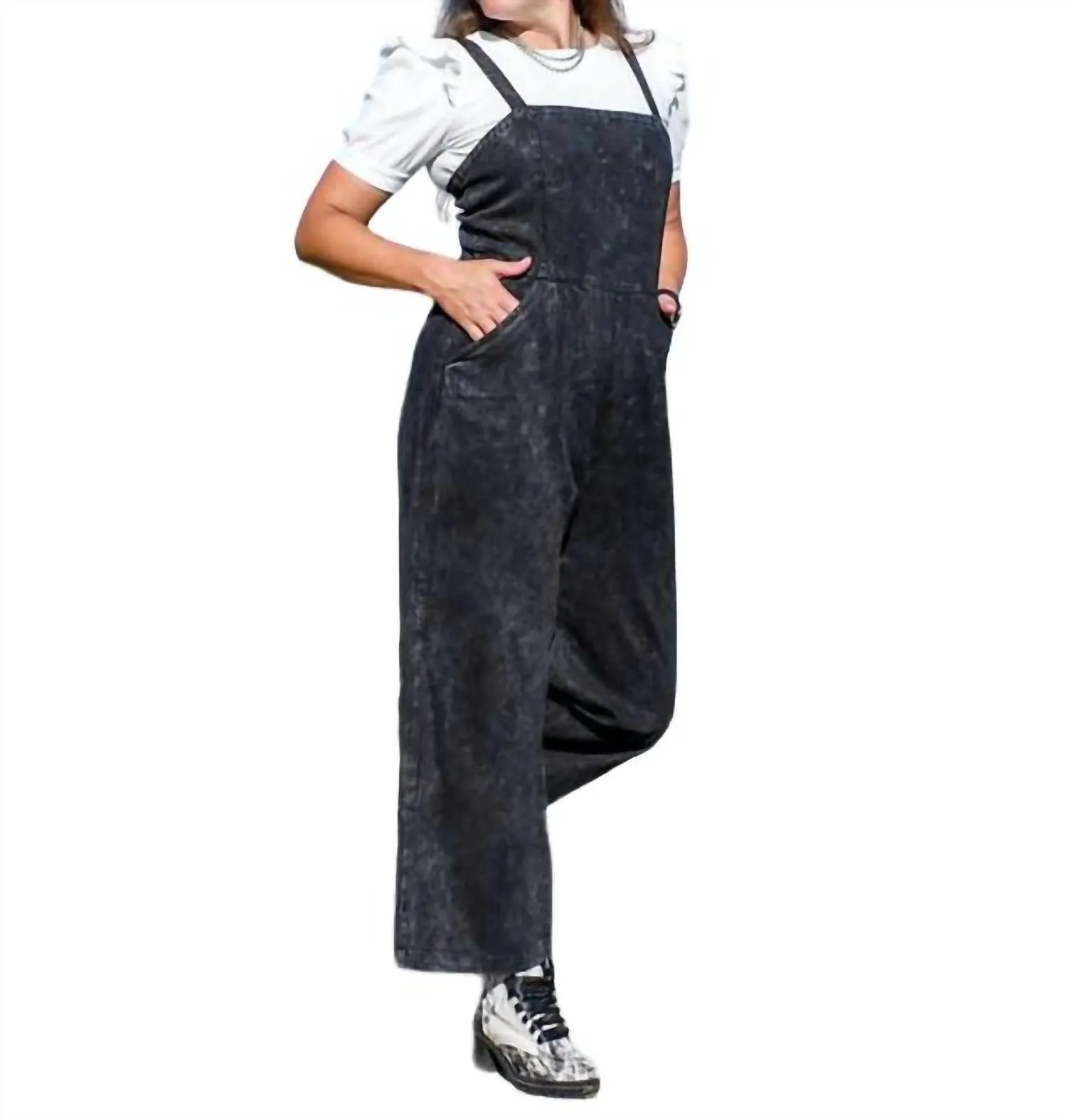 Benbrook Romper In Charcoal