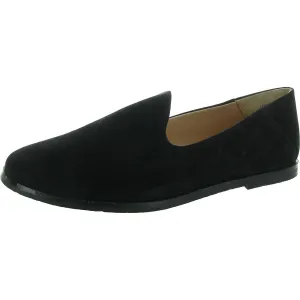 Blend In Womens Leather Slip On Smoking Loafers