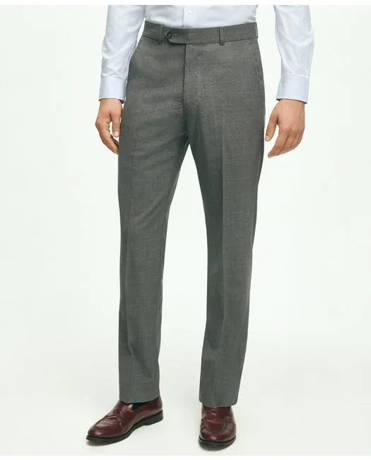 Brooks Brothers Men's Explorer Collection Classic Fit Wool Suit Pants Light Grey Brooks Brothers