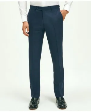 Brooks Brothers Men's Explorer Collection Classic Fit Wool Windowpane Suit Pants Navy Brooks Brothers
