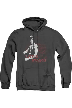 Bruce Lee Little Dragon Adult Heather Hoodie