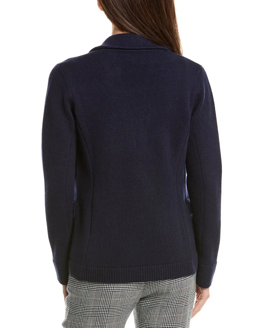 Bruno Magli Wool & Cashmere-Blend Sweater Blazer
