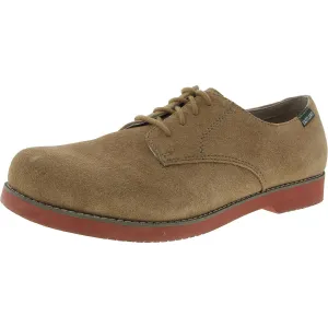 BUCK Mens Logo Leather Derby Shoes