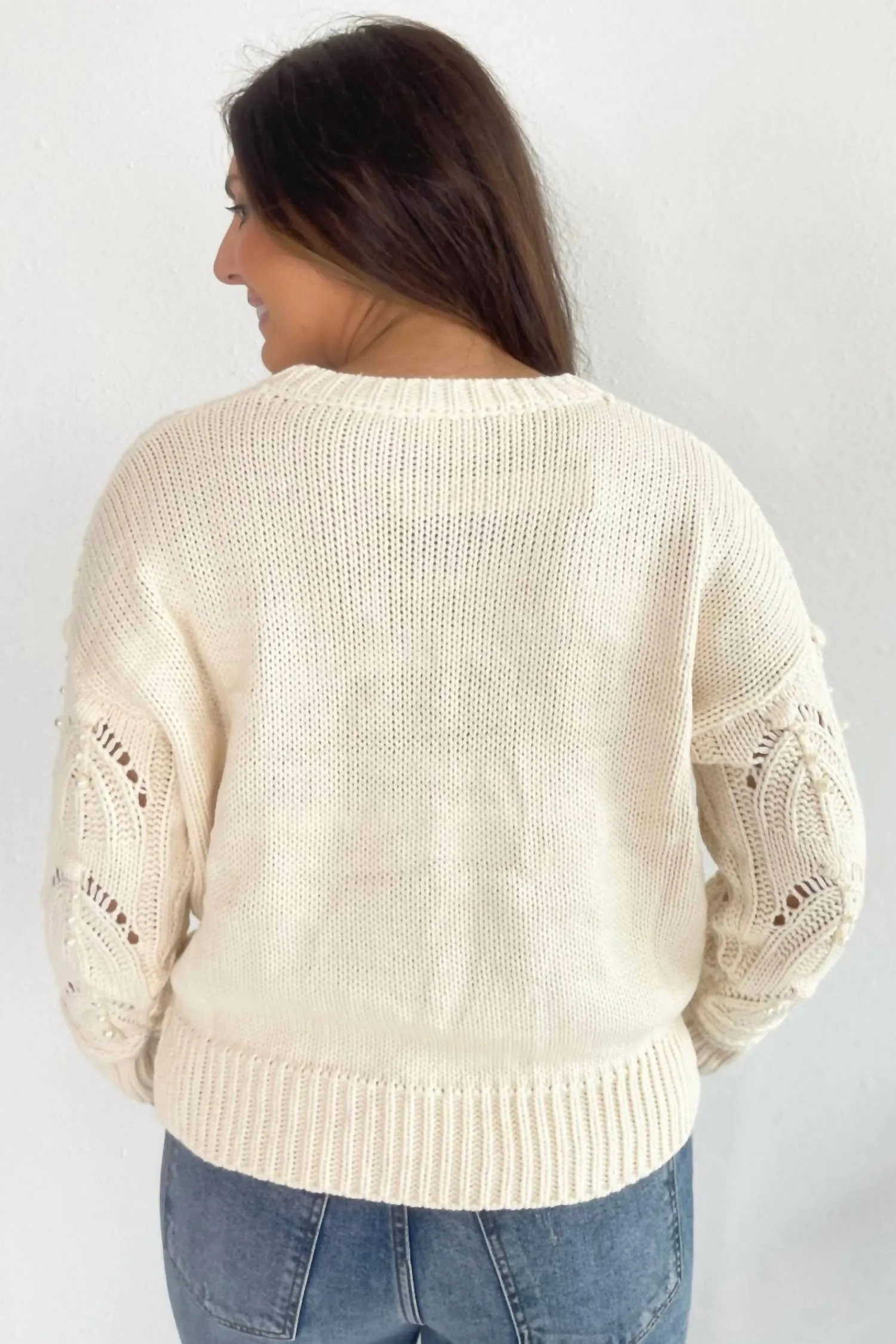 Camille Cream Knit Sweater