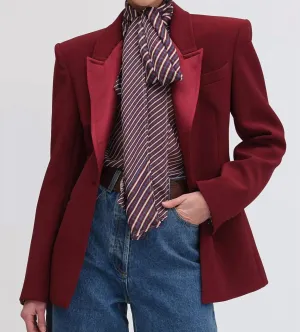 Candace Blazer In Oxblood