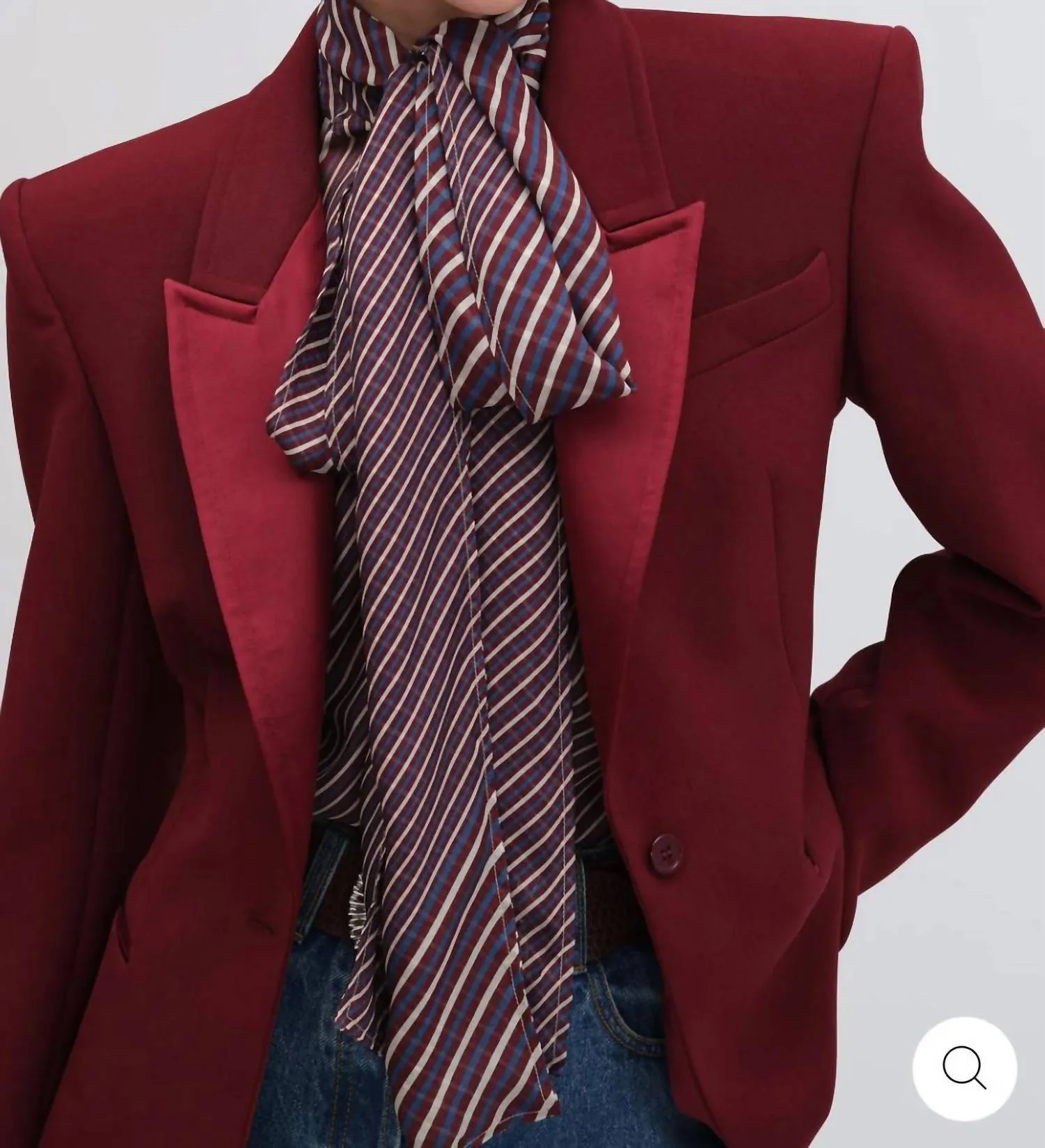 Candace Blazer In Oxblood