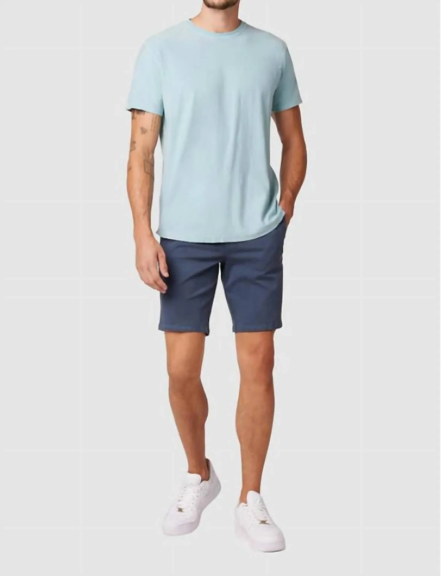 Chino Short In Faded Blue