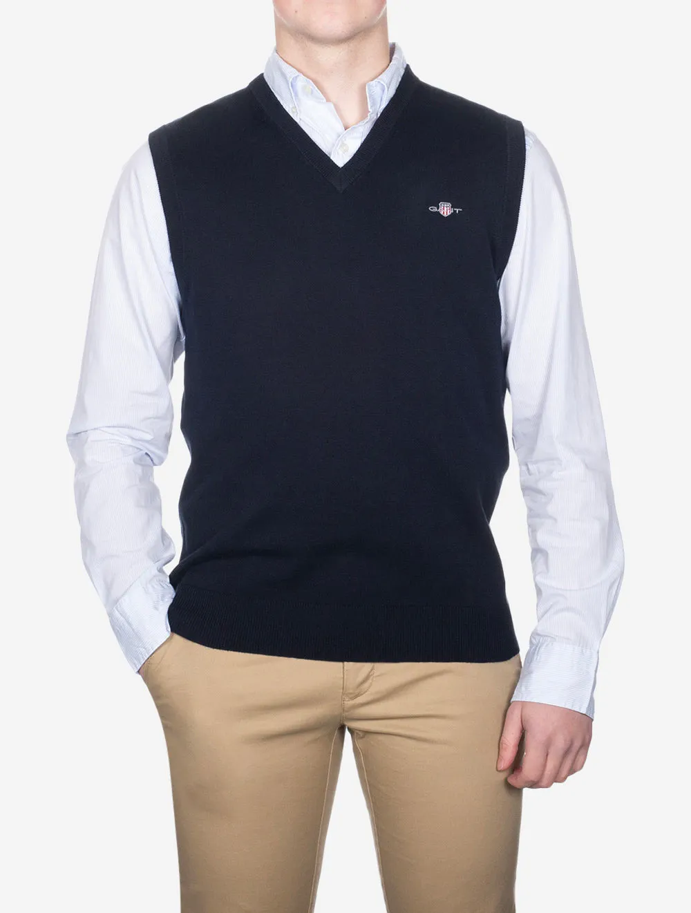 Classic Cotton Slipover Evening Blue