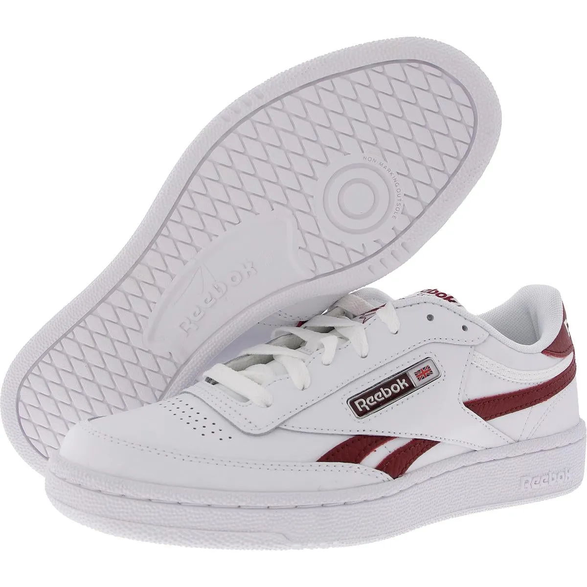 Club C Revenge Mens Lace-Up Faux Leather Casual And Fashion Sneakers