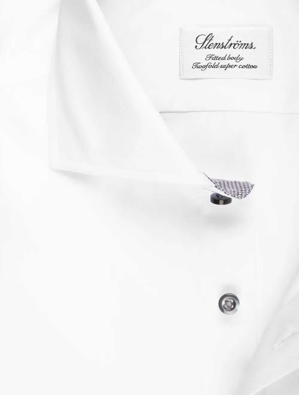 Contrast Buttons Shirt White