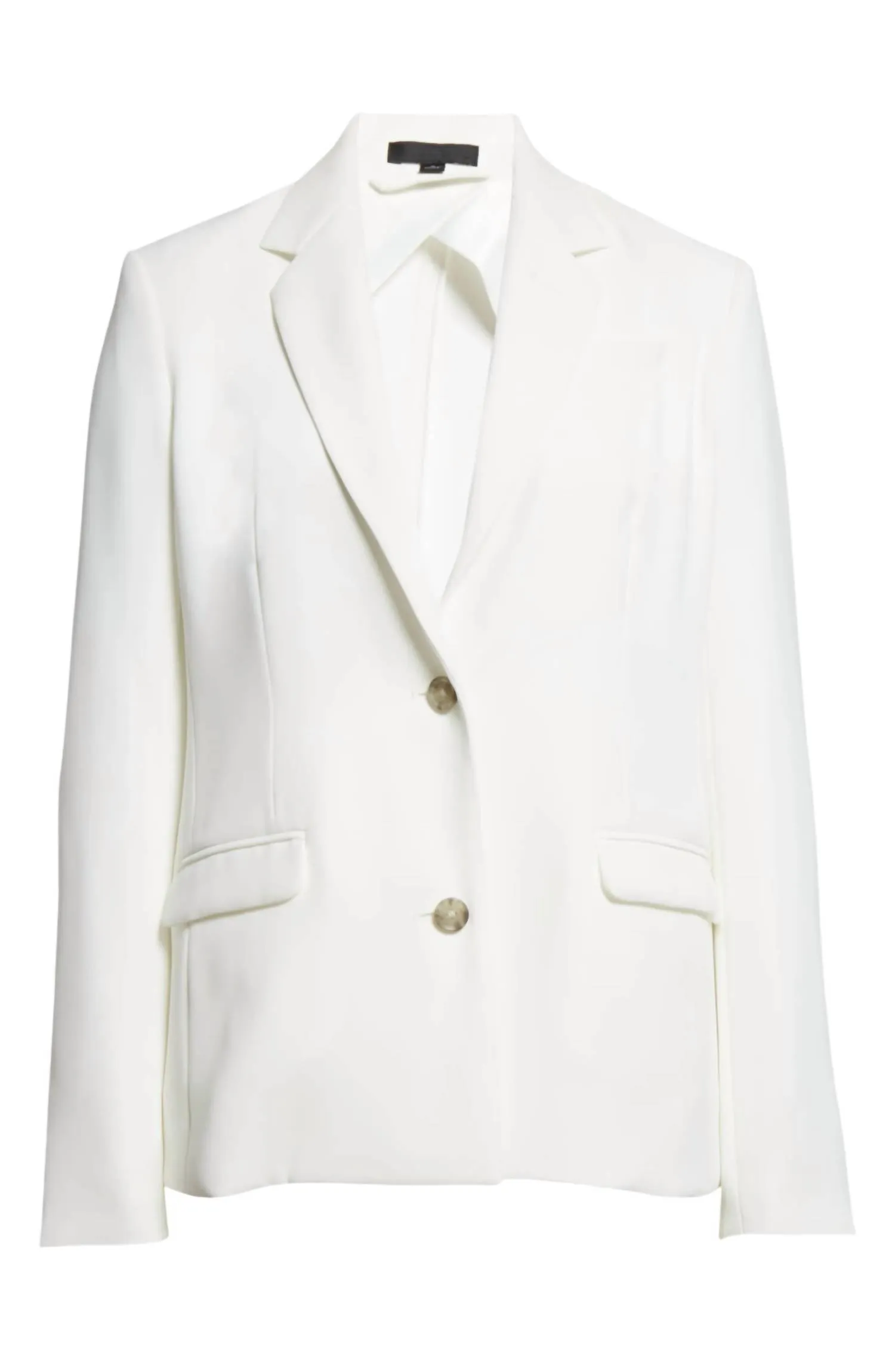 Crepe Twill Soft Blazer In Chalk