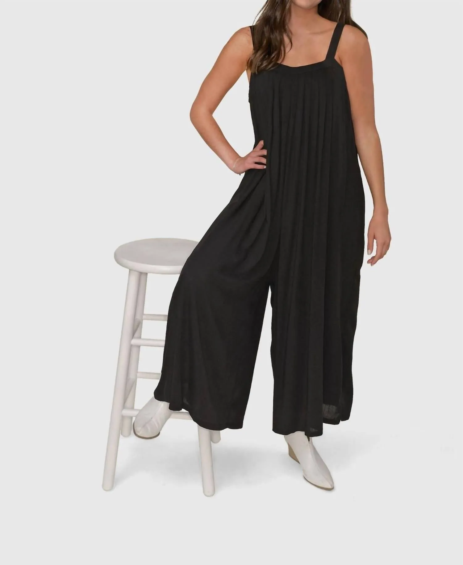 Crosshatch Jumper W/ Pockets In Black