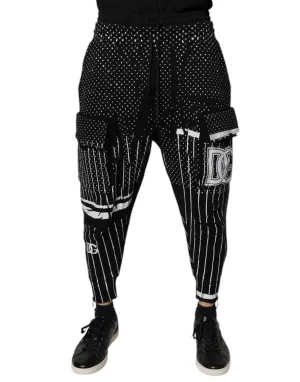 Dolce & Gabbana Polka Dot Stripes Cargo Jogger SweatMen's Men's Pants (Pre-Owned)
