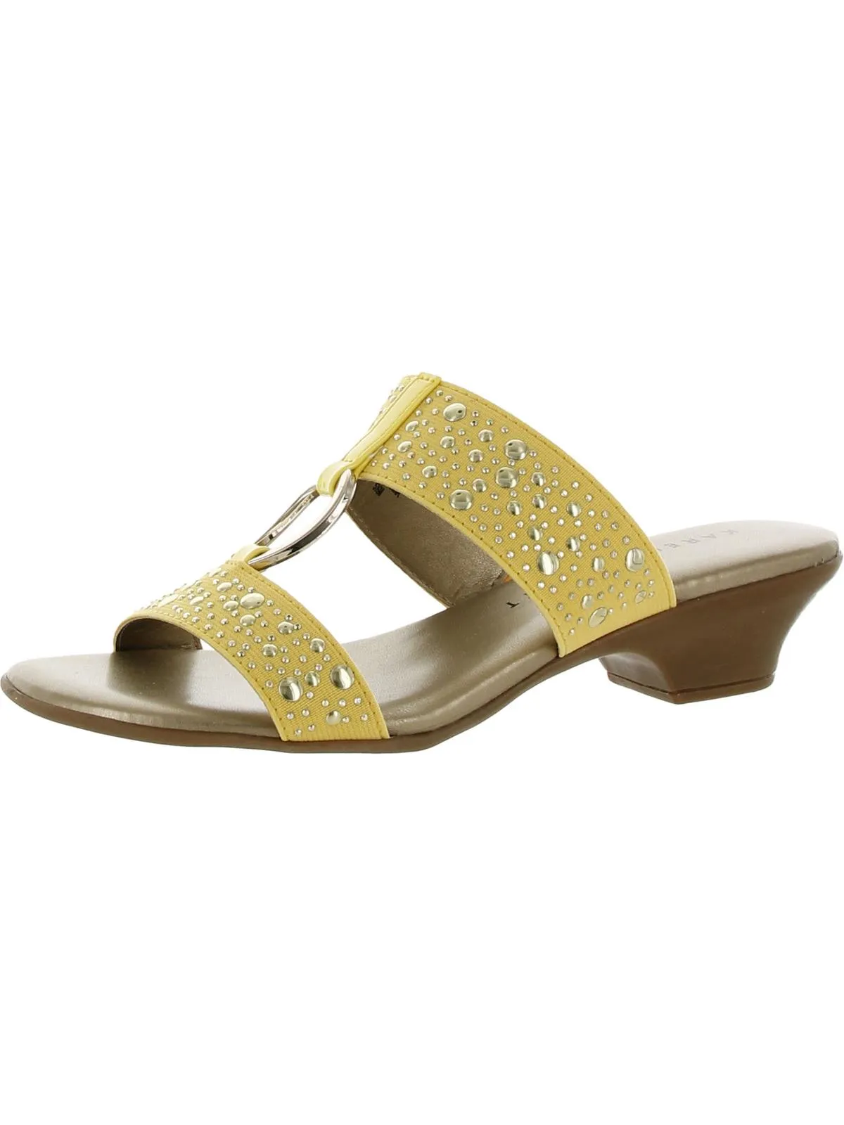 Eanna Womens Textured Man Made Kitten Heels