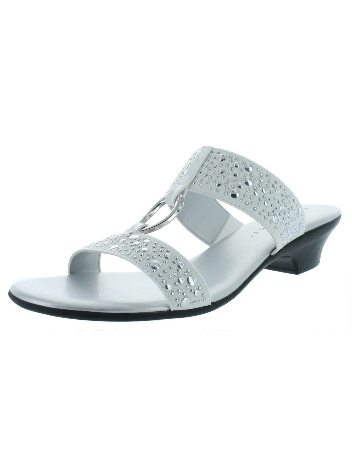 Eanna Womens Textured Man Made Kitten Heels