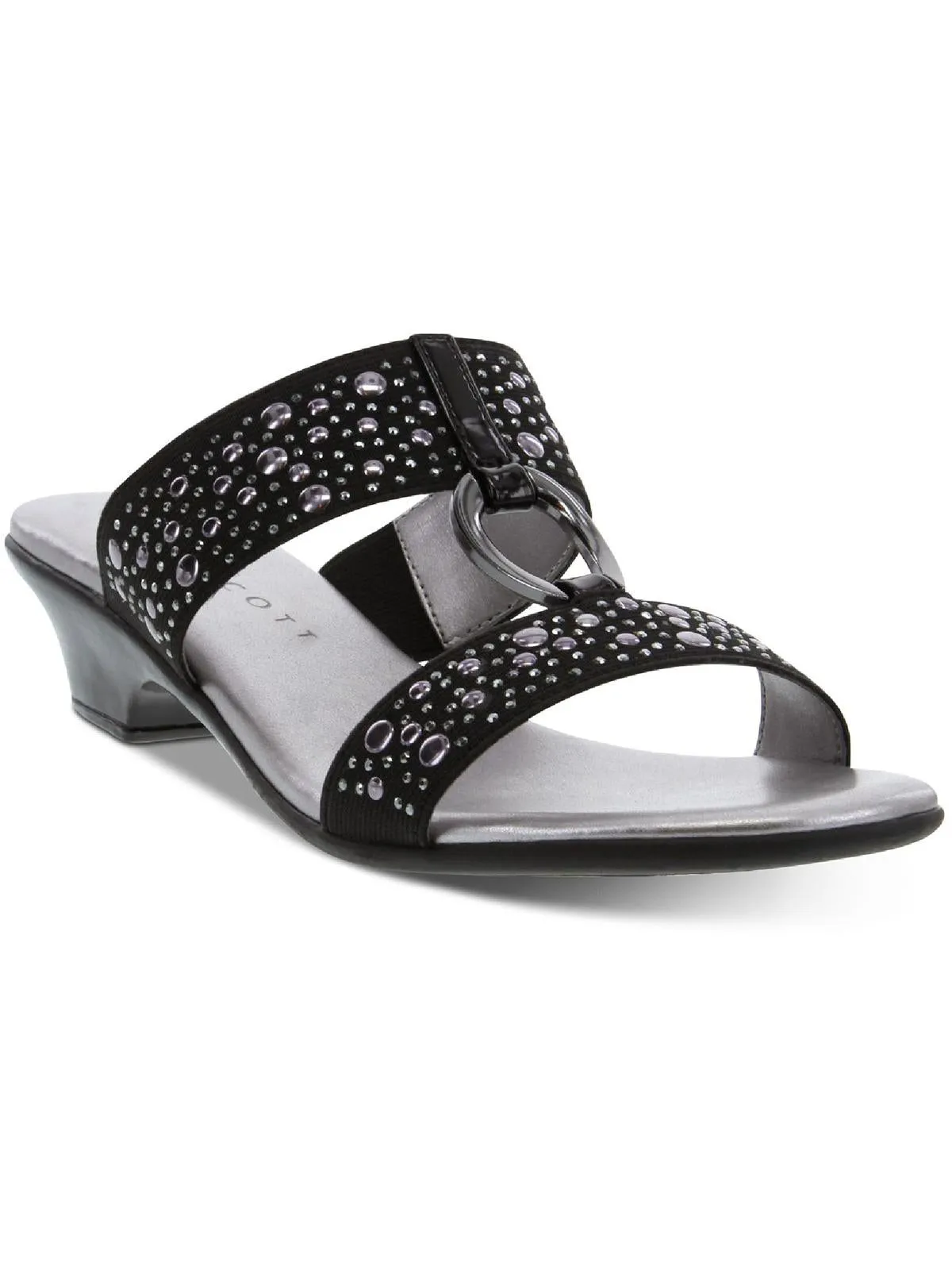 Eanna Womens Textured Man Made Kitten Heels