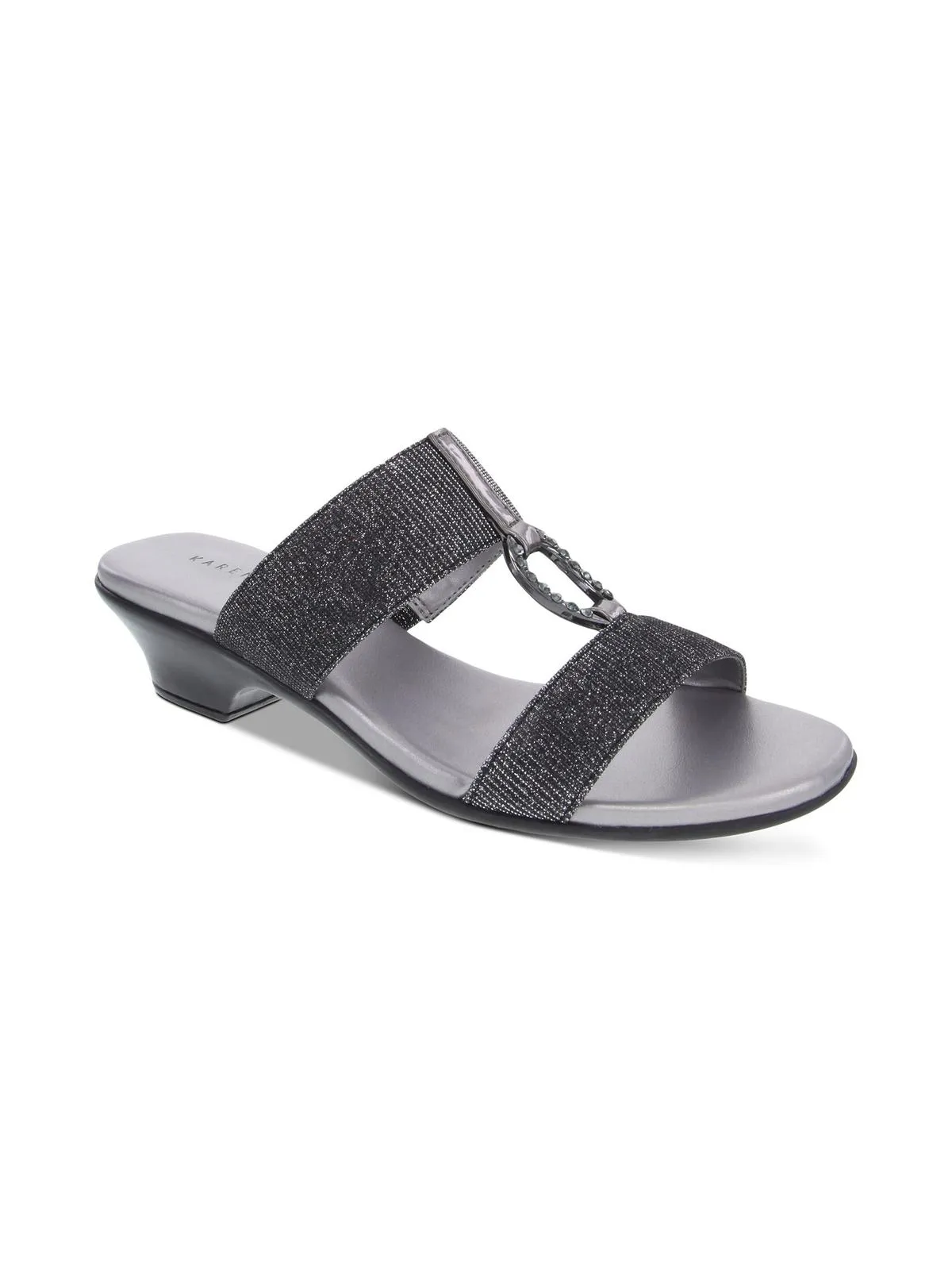 Eanna Womens Textured Man Made Kitten Heels