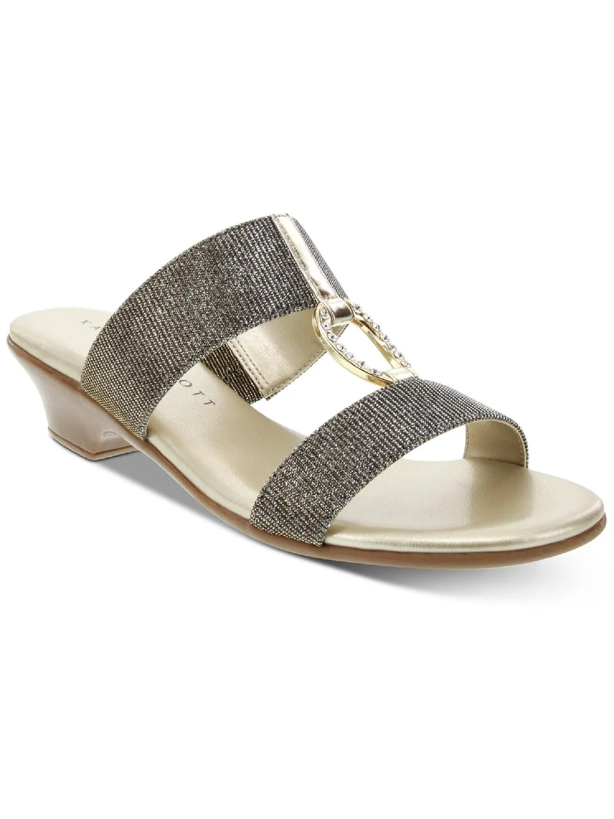 Eanna Womens Textured Man Made Kitten Heels