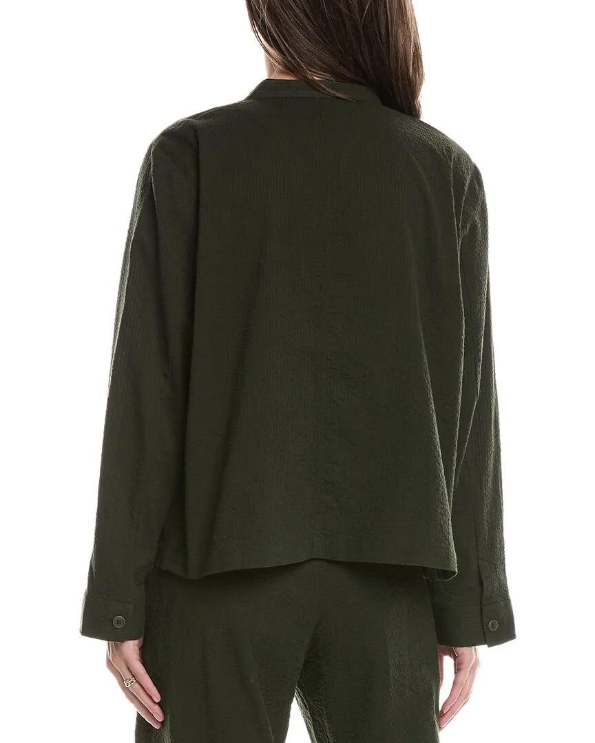 EILEEN FISHER Mandarin Collar Jacket