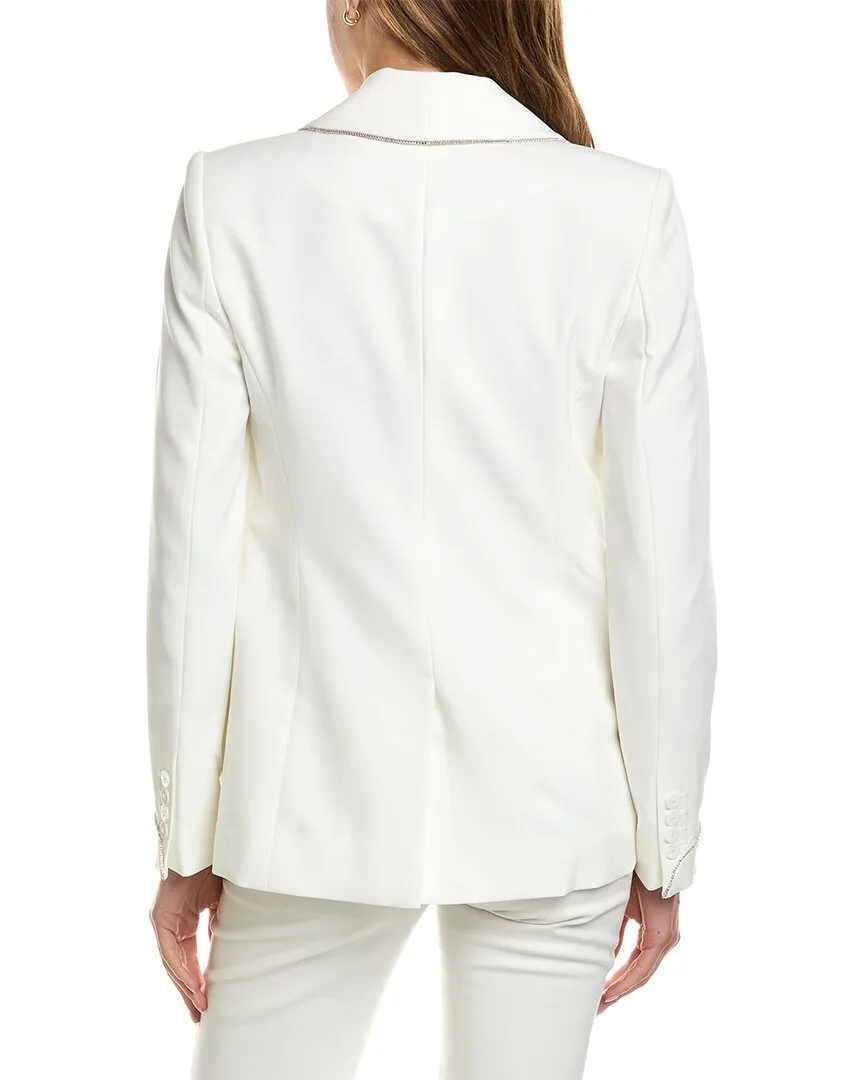 Elie Tahari Rhinestone Trim Blazer