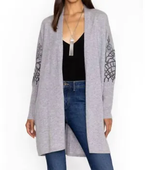 Elodie Relaxed Cardigan In Grey