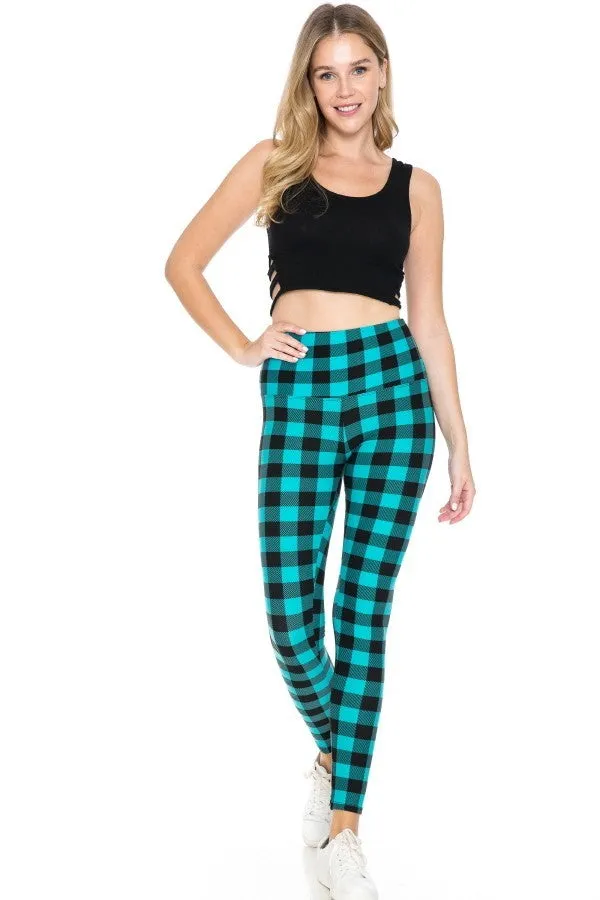 FASHNZFAB 5-inch Long Yoga Style Banded Lined Tie Dye Printed Knit Legging With High Waist