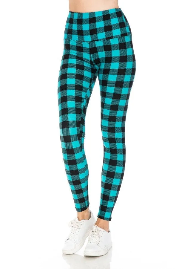 FASHNZFAB 5-inch Long Yoga Style Banded Lined Tie Dye Printed Knit Legging With High Waist