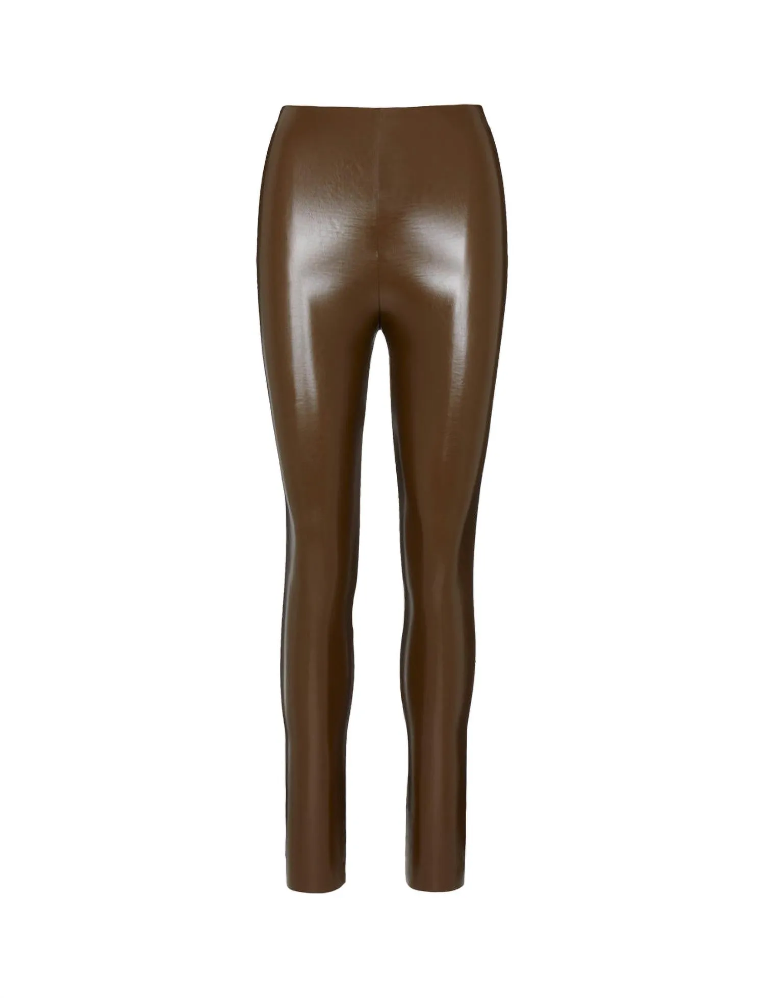 Faux Leather Legging In Cadet
