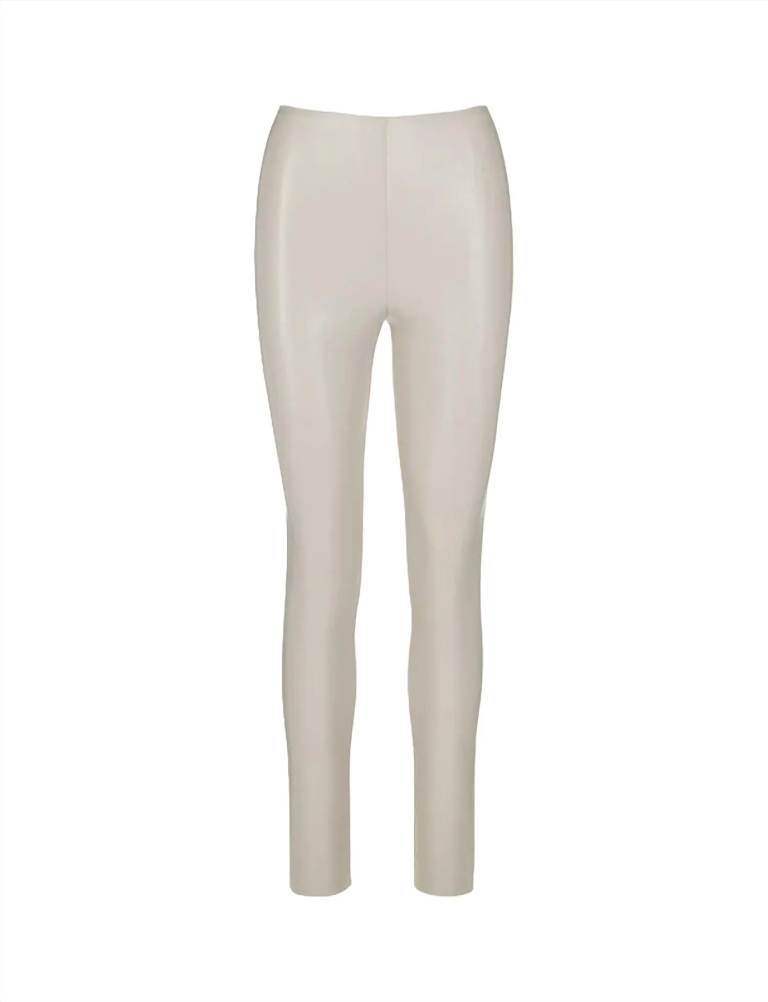 Faux Leather Legging In Porcelain