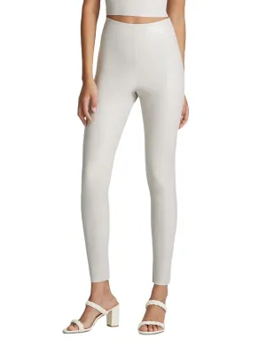 Faux Leather Legging In Porcelain