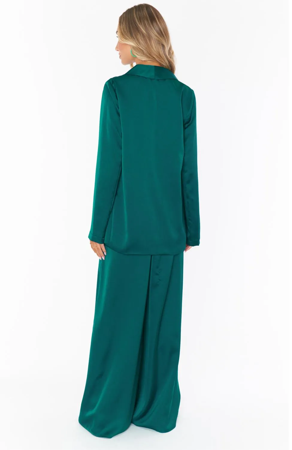 Felix Blazer In Emerald Luxe