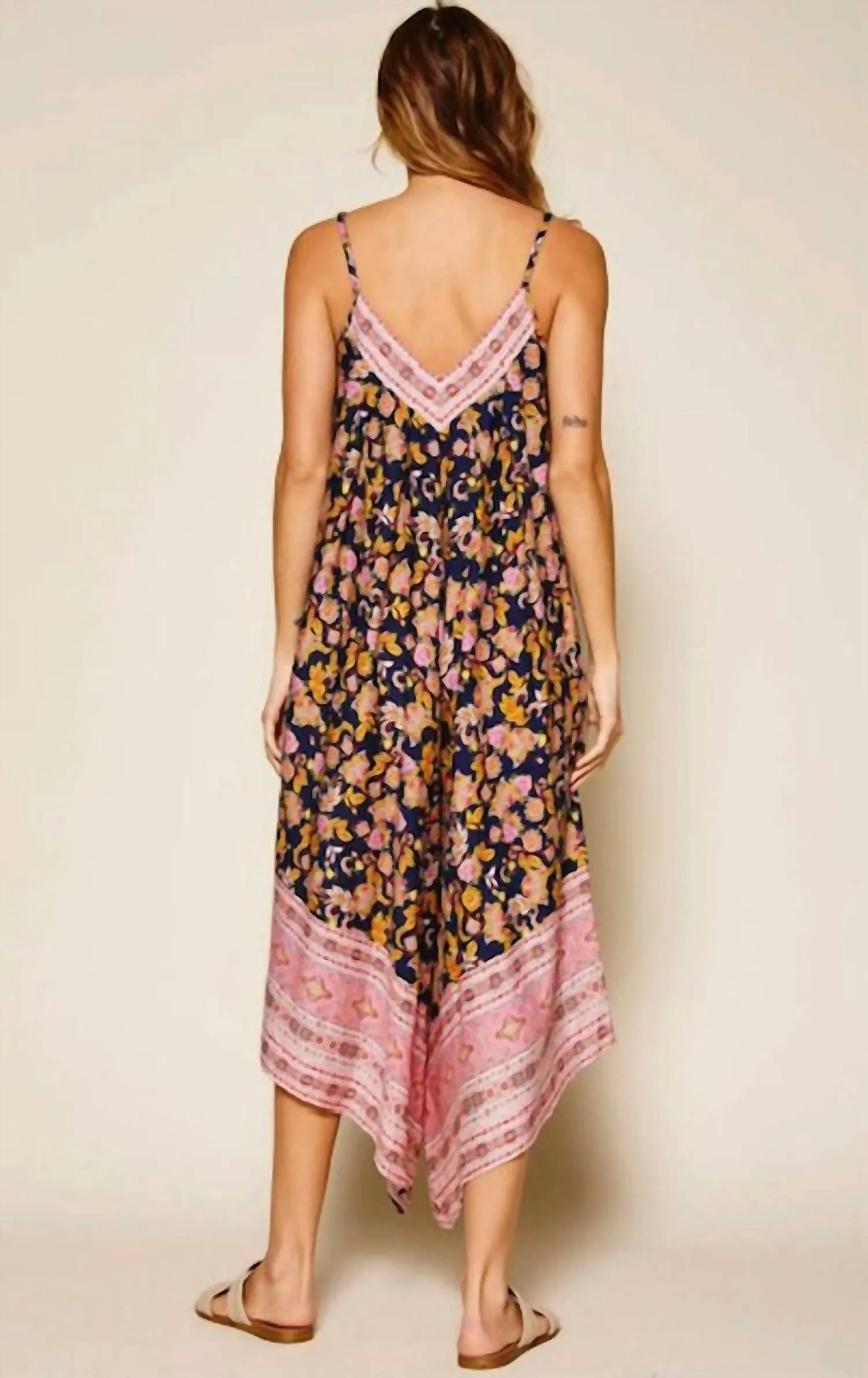 Free And Easy Jumpsuit In Navy