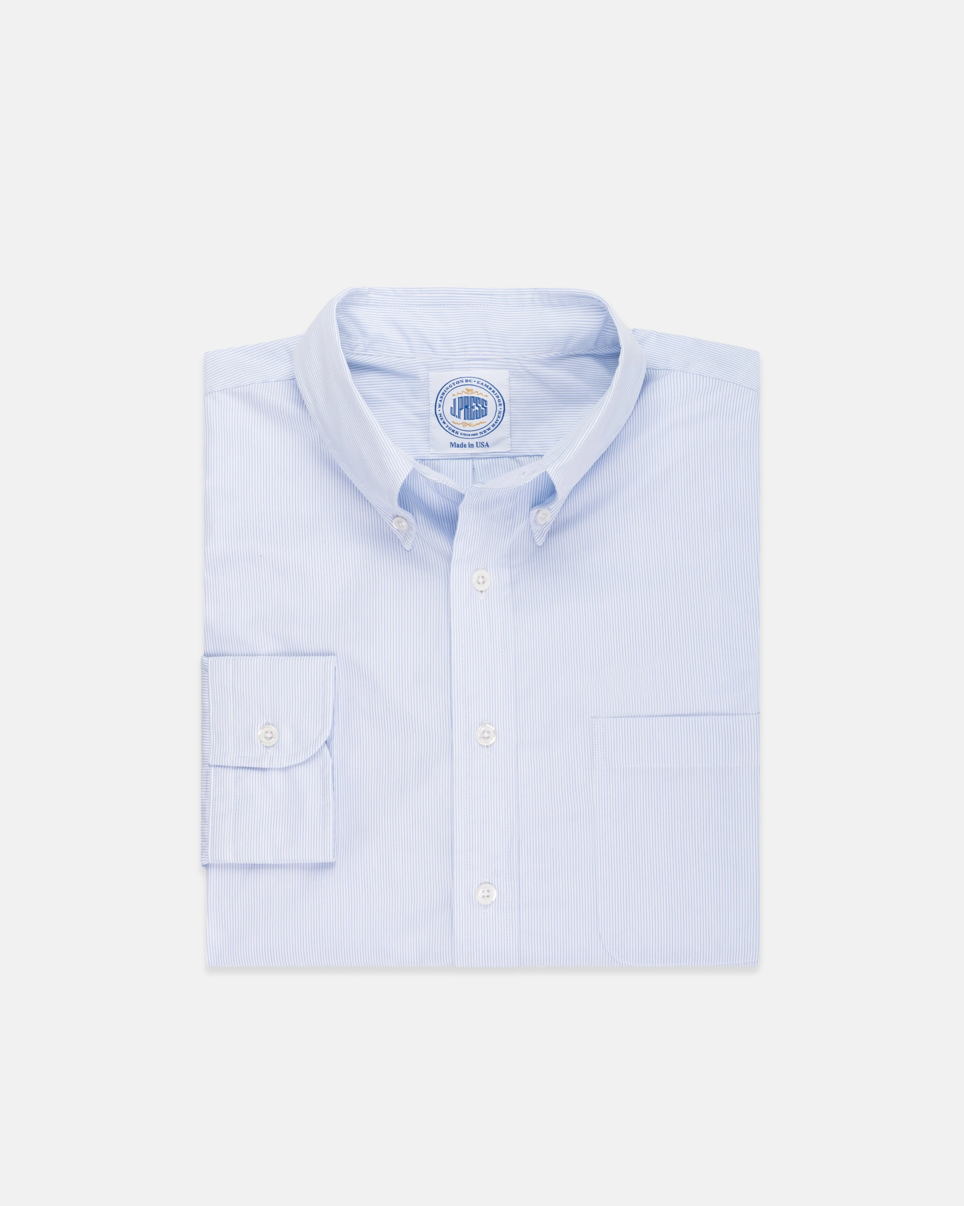 GOLD LABEL DRESS SHIRT - BLUE SLIM STRIPE