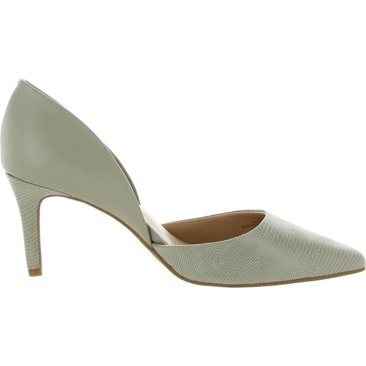 Grenow Womens Faux Leather Pointed Toe D'Orsay Heels
