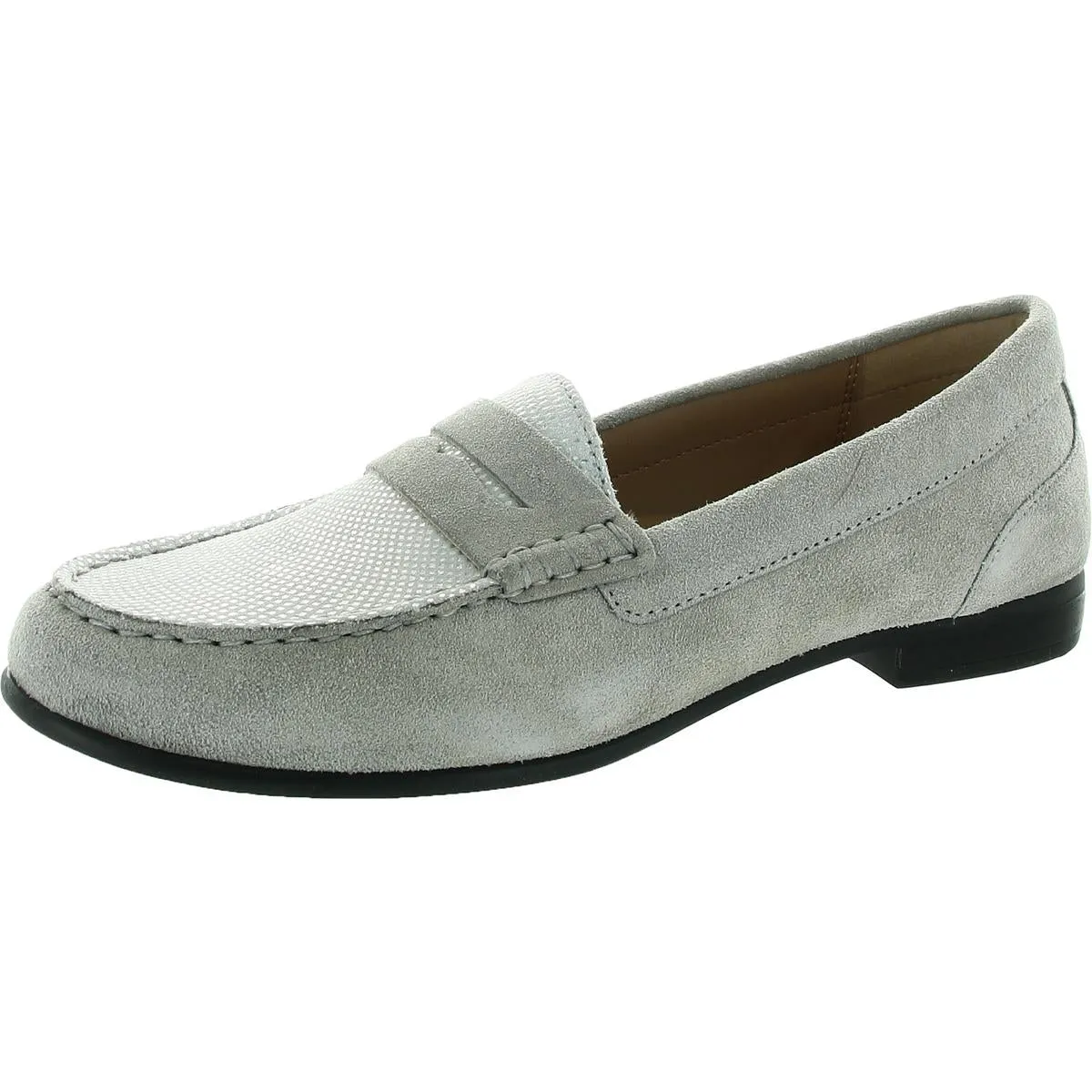 Harper Womens Leather Slip On Penny Loafers