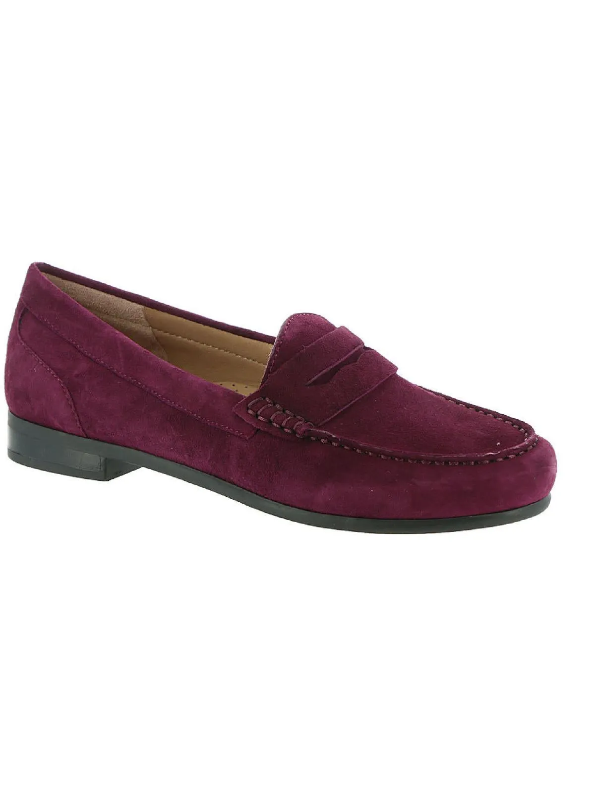 Harper Womens Leather Slip On Penny Loafers
