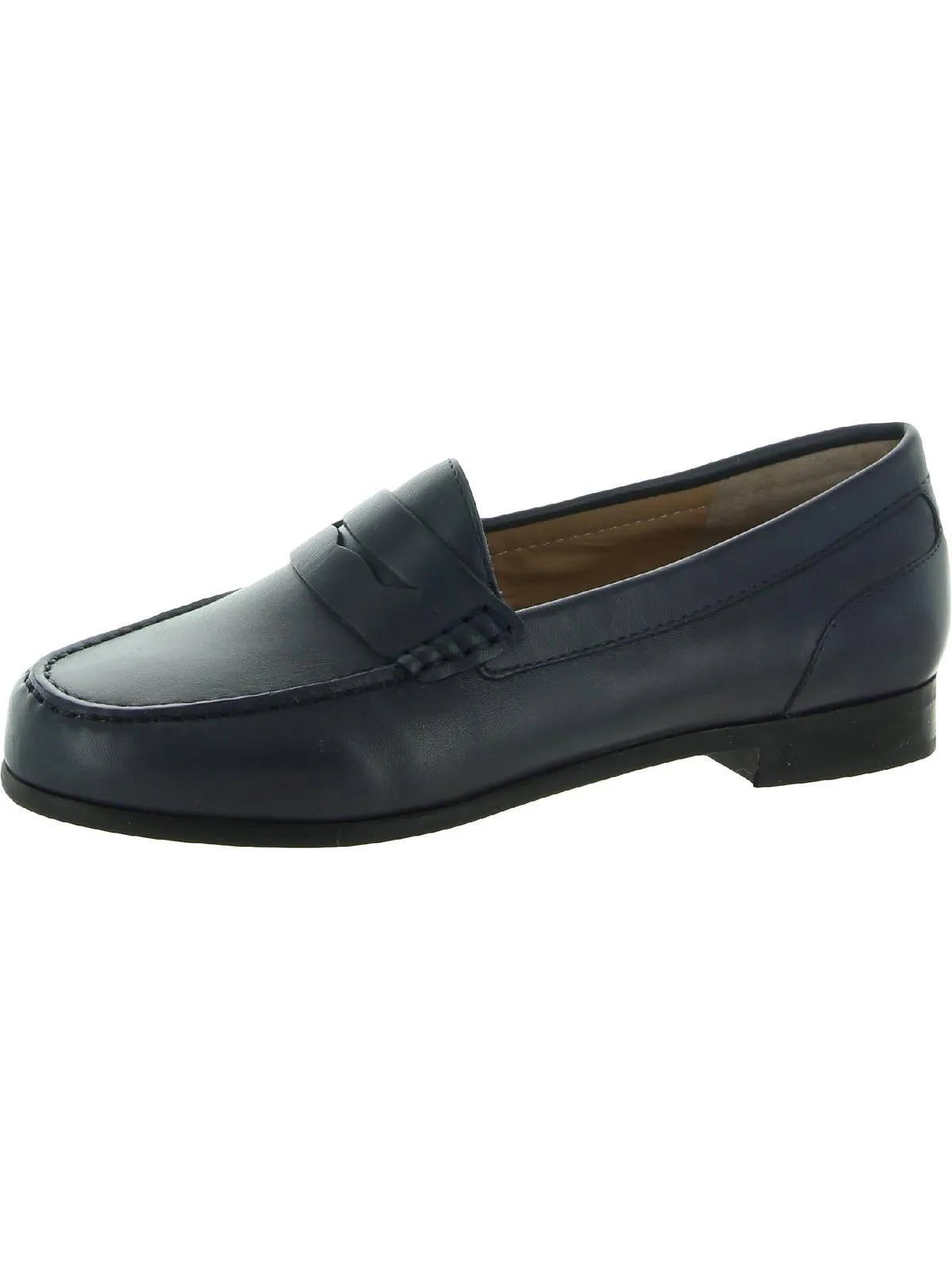 Harper Womens Leather Slip On Penny Loafers