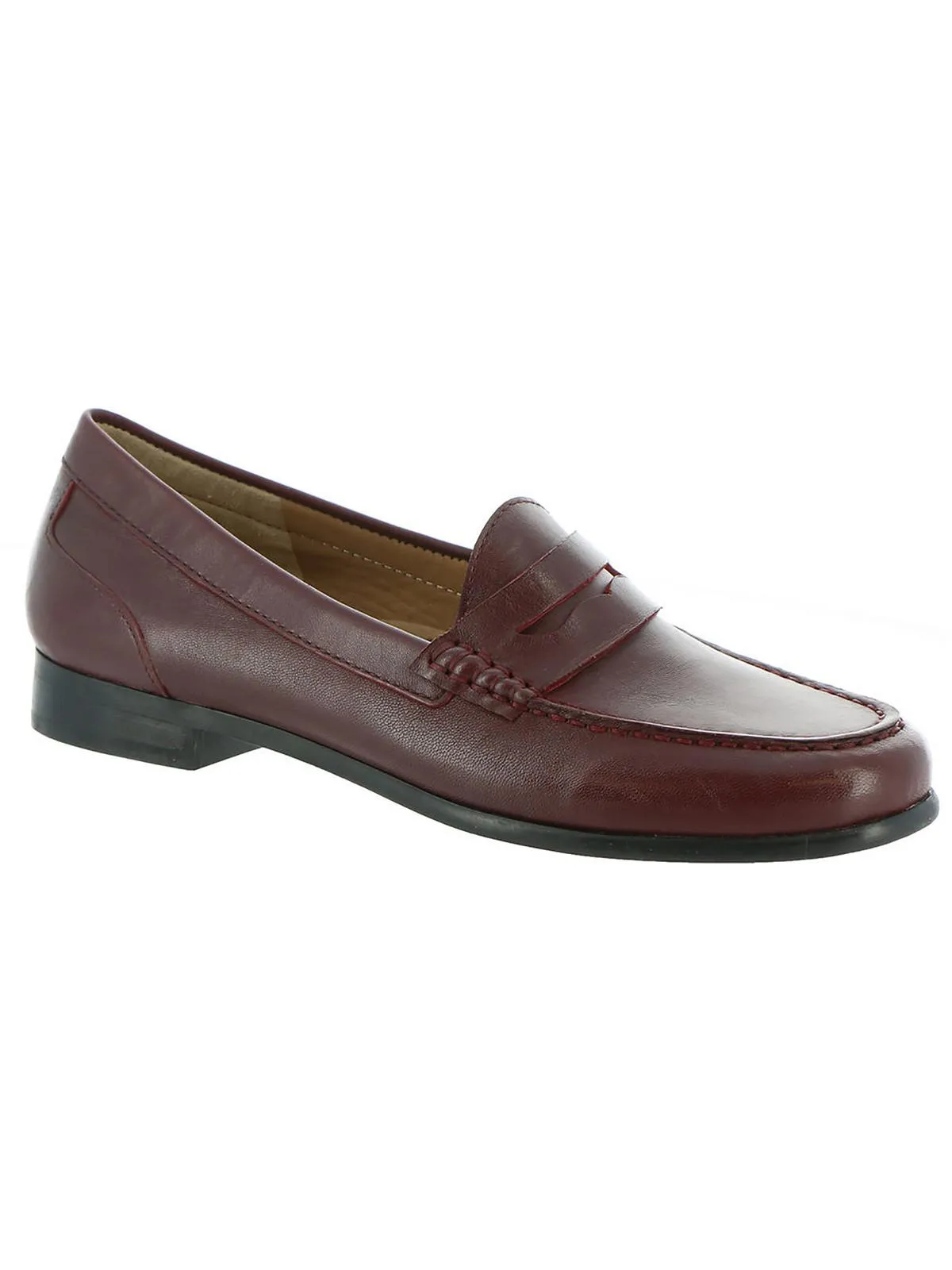 Harper Womens Leather Slip On Penny Loafers