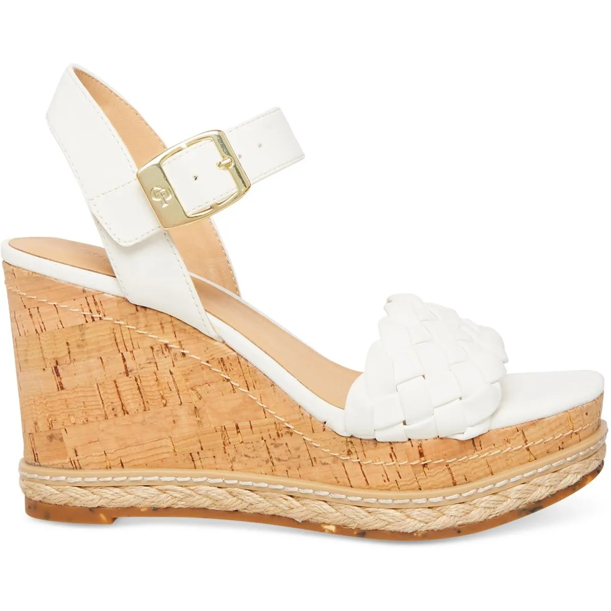 JITNEY Womens Open Toe Ankle Strap Wedge Sandals