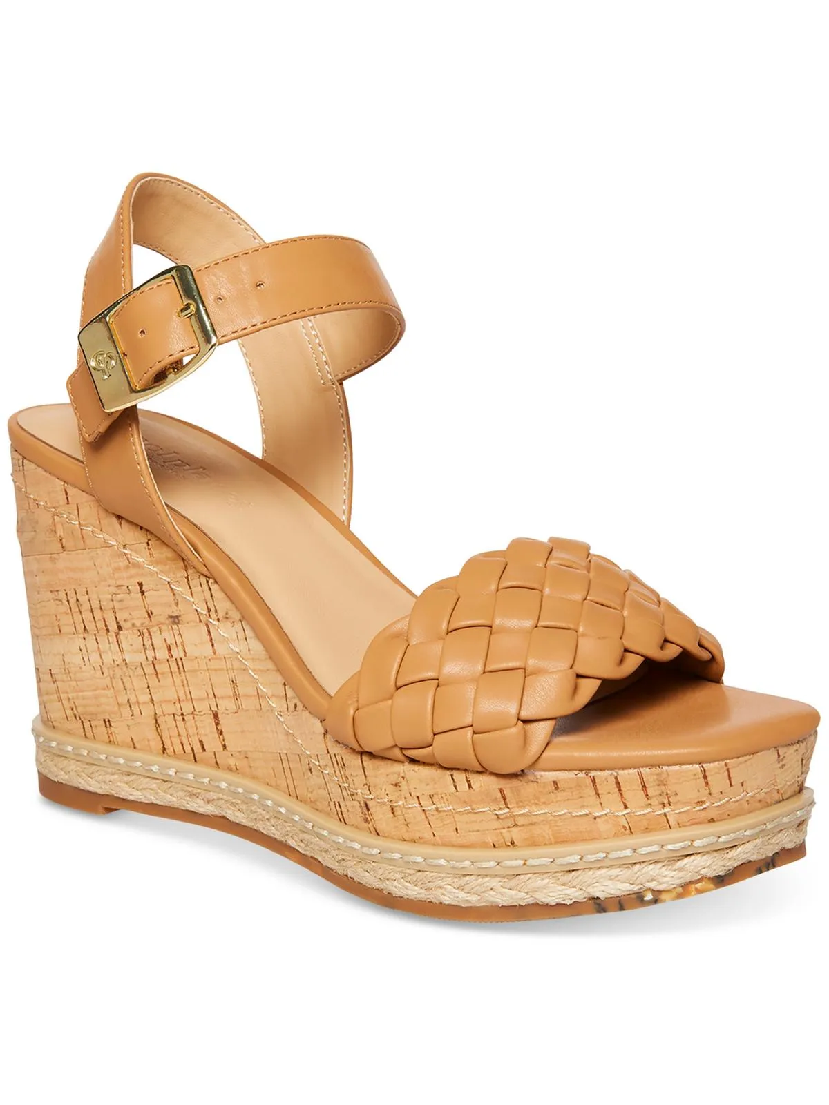 JITNEY Womens Open Toe Ankle Strap Wedge Sandals