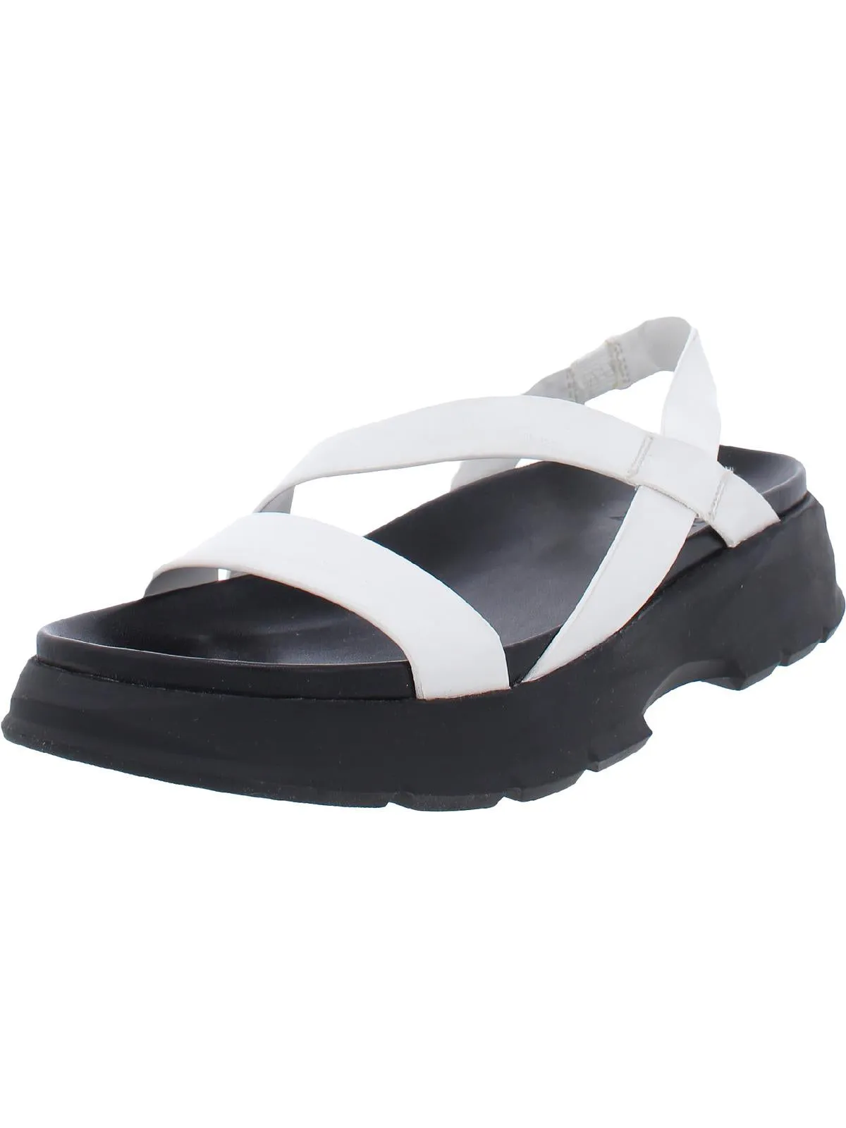 Jubalee Womens Faux Leather Slip On Slingback Sandals