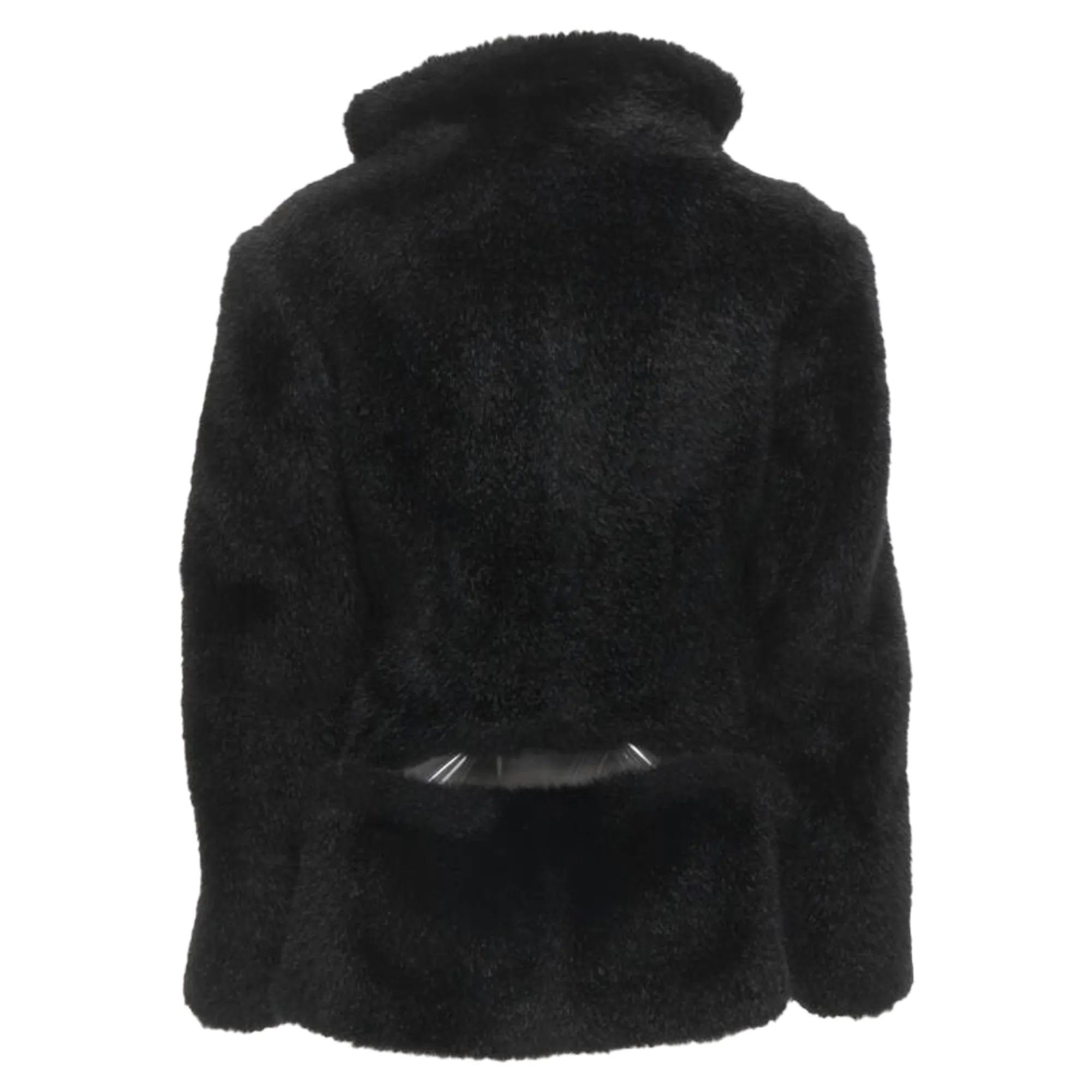 Junya Watanabe faux fur clear pvc insert blazer coat