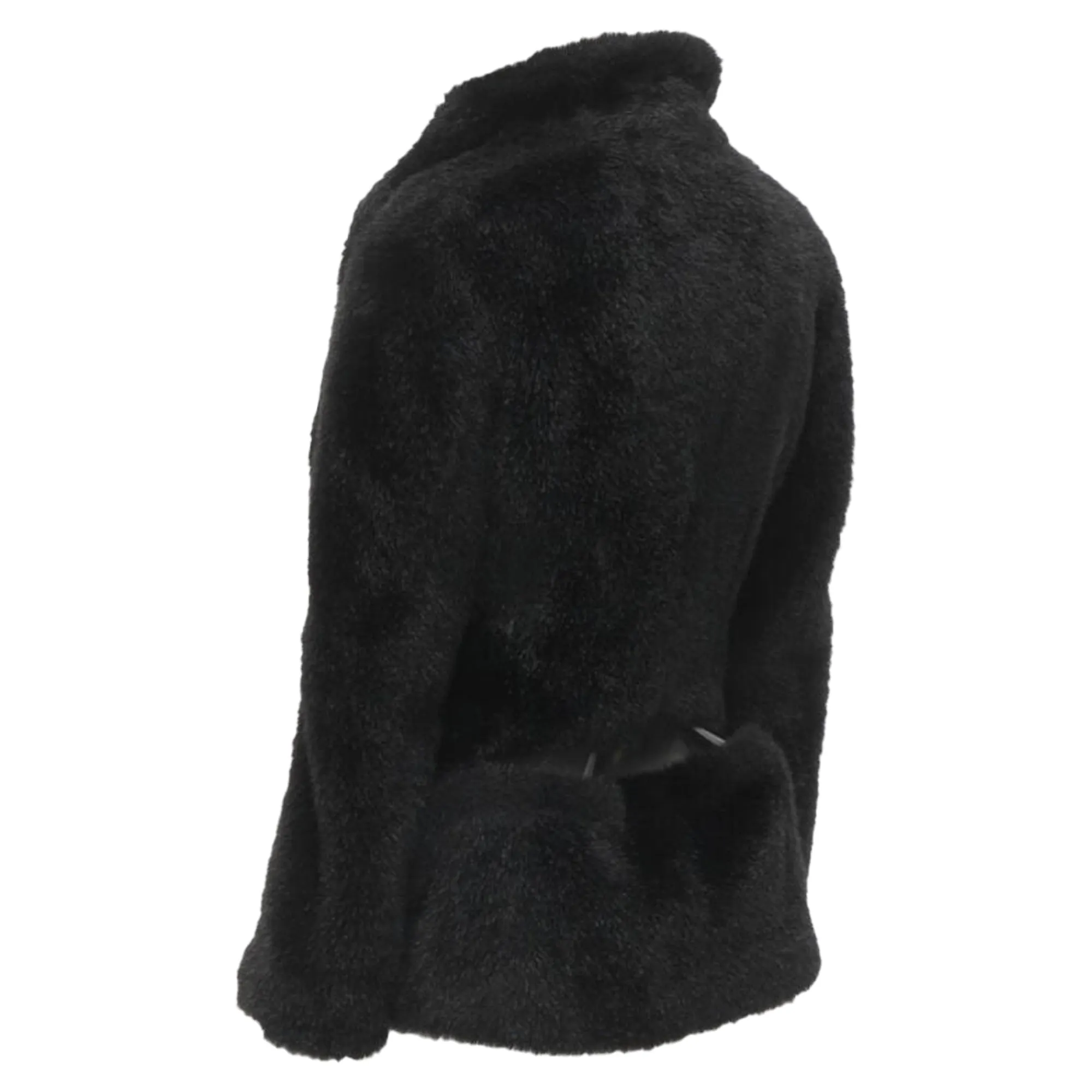 Junya Watanabe faux fur clear pvc insert blazer coat