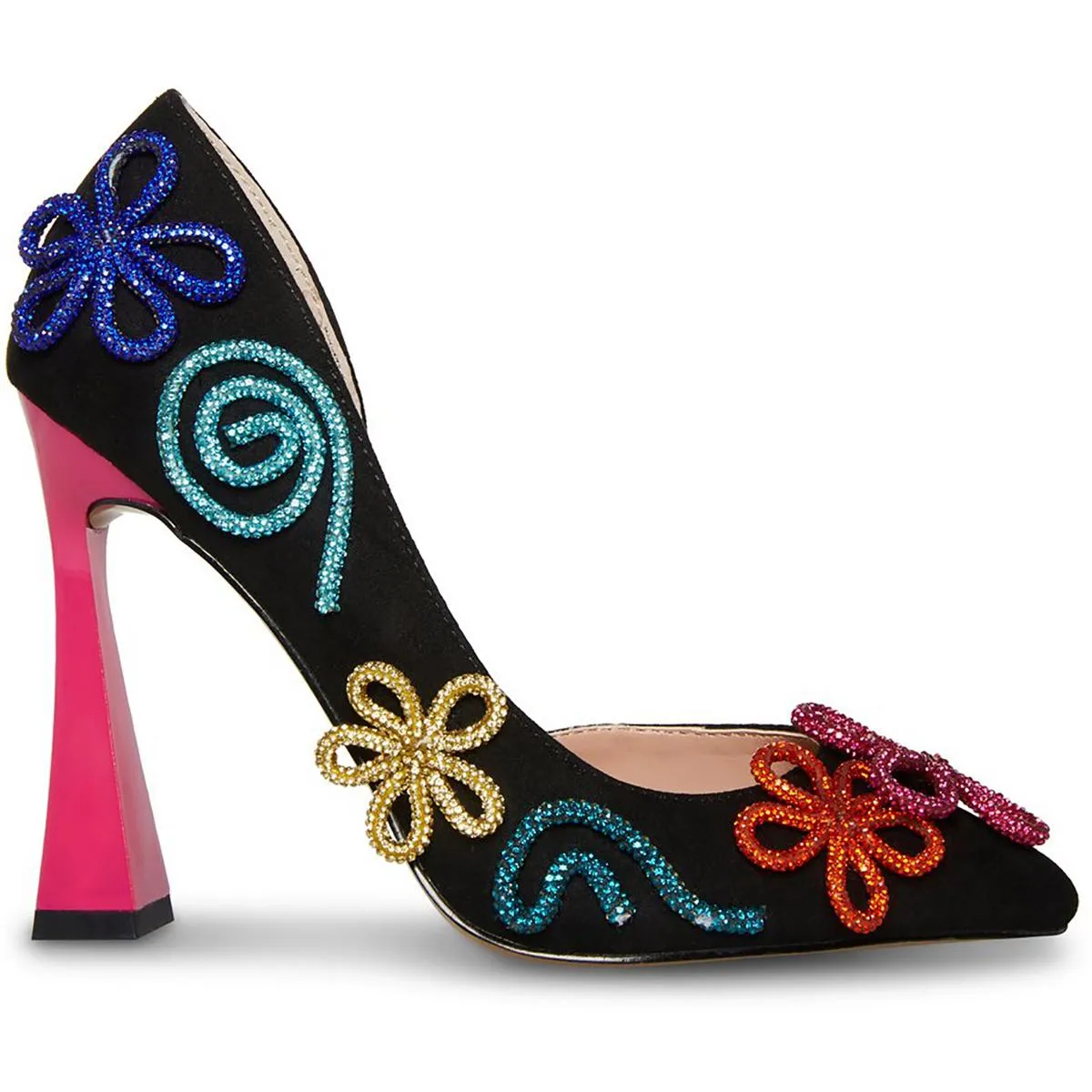 Kimara Womens Faux Suede Pointed Toe Pumps